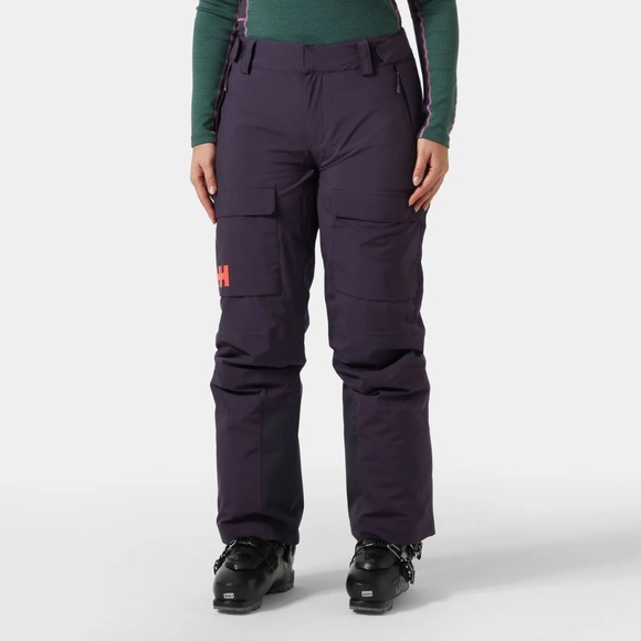 Helly Hansen Women’s Switch Cargo Insulated Ski Pants – Small, Black Grape - Picture 1 of 8